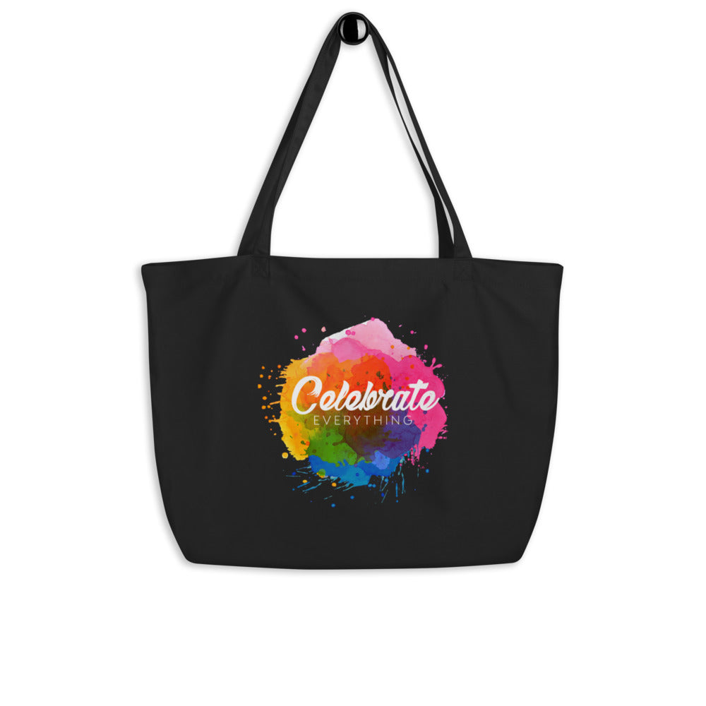 Rainbow Splash Organic Cotton Tote
