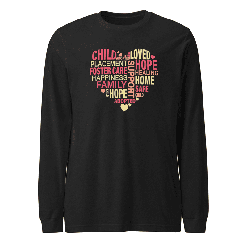 Heart of Support - Unisex Long Sleeve Tee