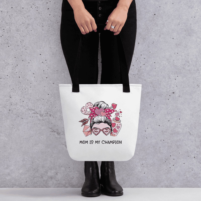 Mom is my Champion - Tote bag